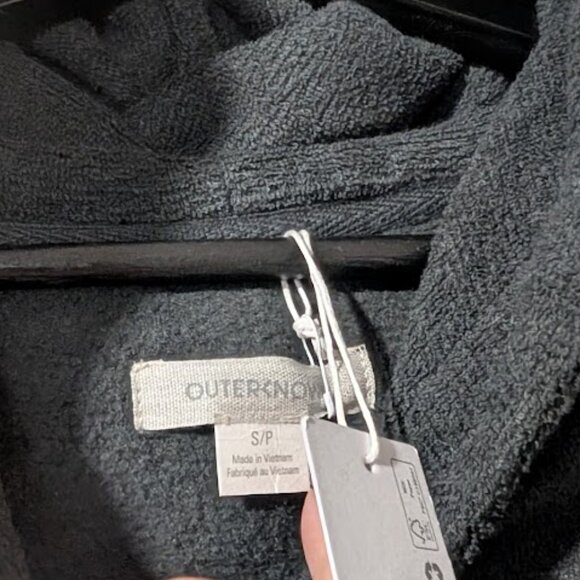 Outerknown | Hightide Hoodie Dress In Charcoal - Picture 5 of 11